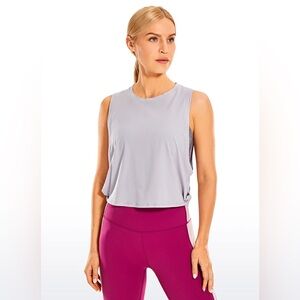 Pima Cotton Crop Tank Deep Armhole